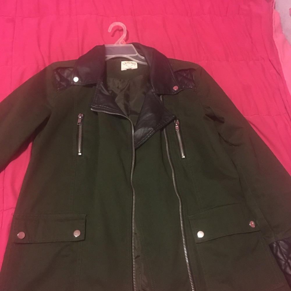 Army green utility jacket - Picture 2 of 2
